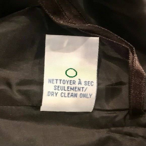 Vintage Wool-Blend Heather Brown Seamed Pencil Skirt - Size 4 - Picture 10 of 12